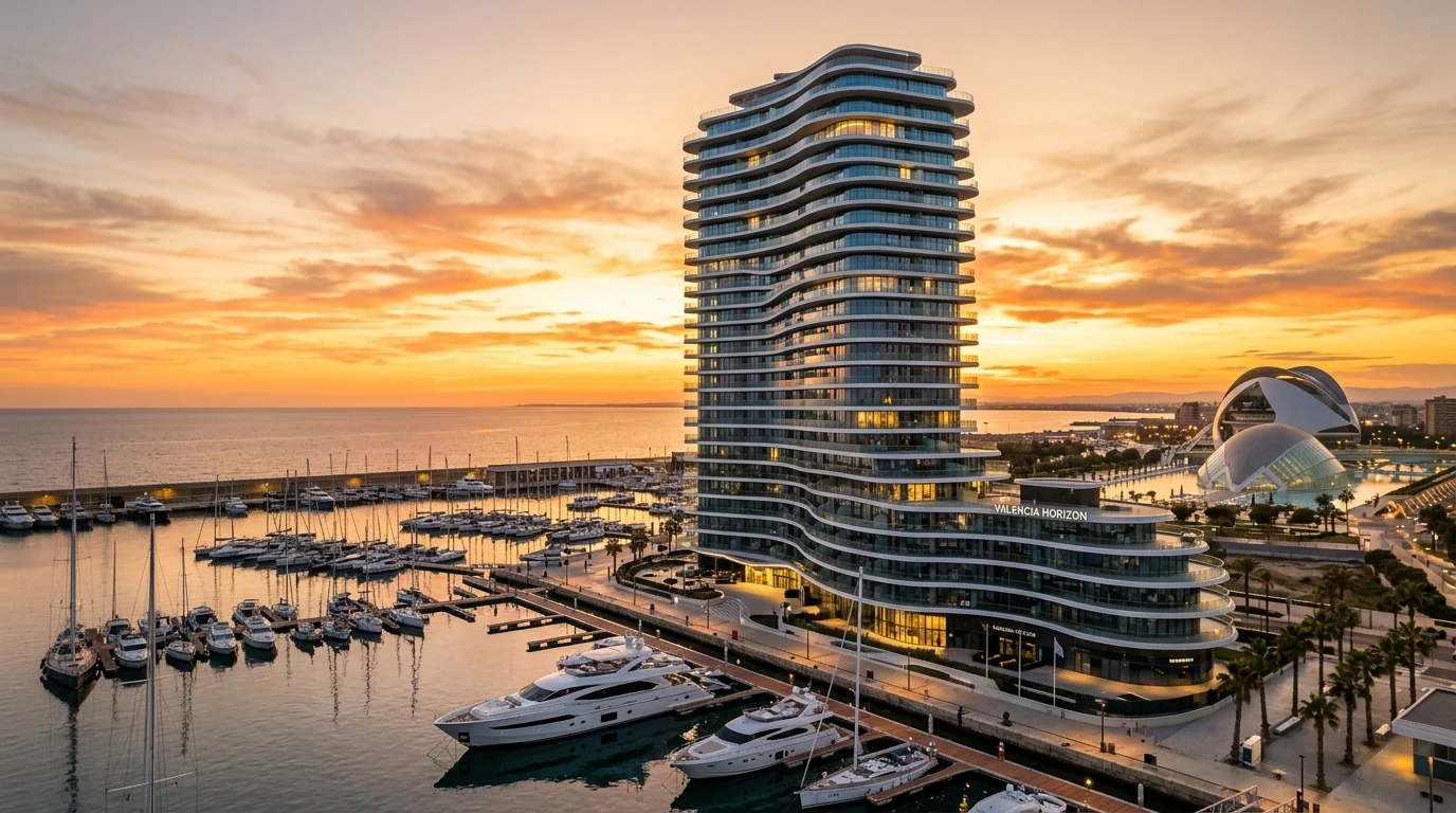 TORRE VANGUARD - Residencial Waterfront en Valencia • Marina Real